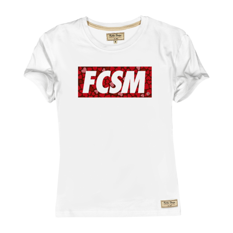 Футболка FCSM сердце-Белый-XL