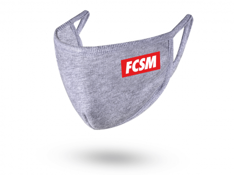 Маска защитная серая FCSM принт летняя-Серый-S