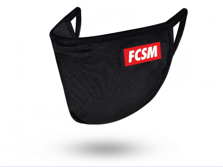 Маска защитная черная FCSM принт летняя-Черный-S