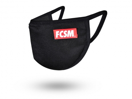 Маска защитная детская FCSM черная-Черный-XS