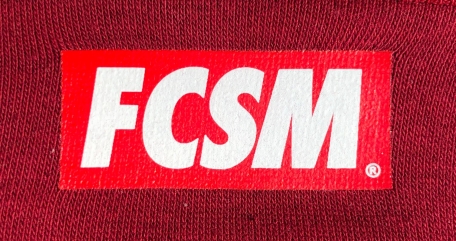 Маска защитная FCSM бордовая принт-Красный-S