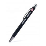Ручка металлическая soft touch черная