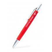 Ручка пластиковая soft touch красная