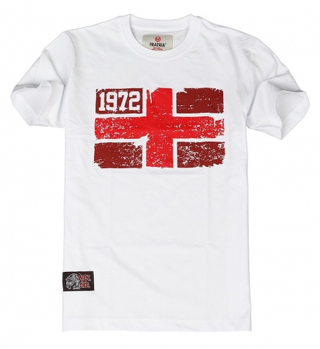Футболка "1972 крест"-Белый-XL