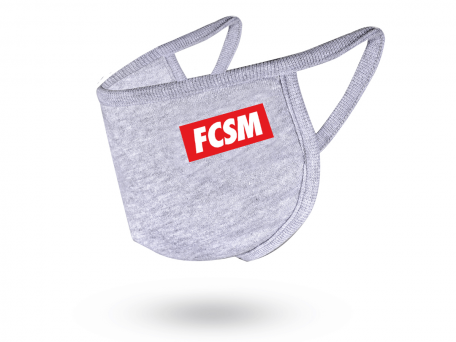 Маска защитная серая FCSM принт летняя детская-Серый-XS