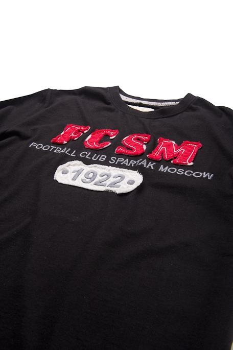 Футболка чёрная "FCSM 1922"-Черный-S-40ж