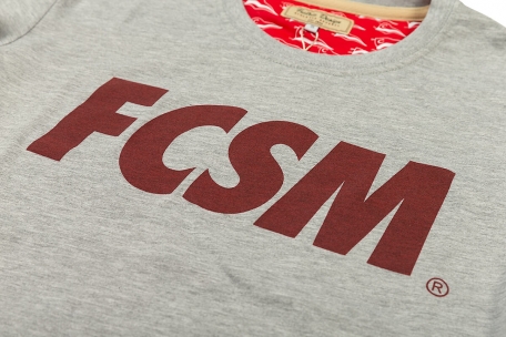 Футболка FCSM бордовая reflective-Серый-XS