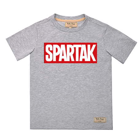 Футболка детская SPARTAK серая-Серый-92 см