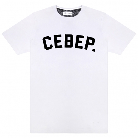 Футболка мужская Север-Белый-XS