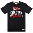 Футболка Spartak Moscow флаг-Черный-XS