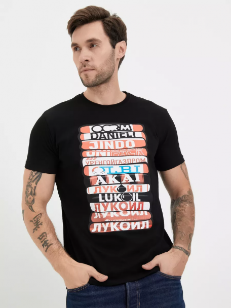 Футболка Спартак Jersies черная-Черный-S
