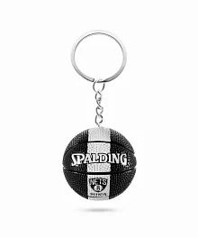 Брелок NBA баскетбольный мяч Spalding Brooklyn Nets