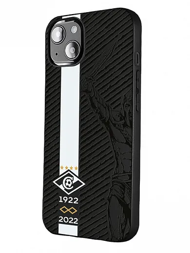 Силиконовый чехол для Apple iPhone 14 (6.1) Юбилей клуба Спартак