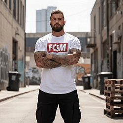 Футболка Спартак FCSM CAMO Белая
