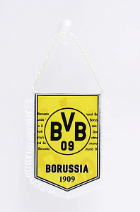 Вымпел Borussia Dortmund на присоске 8х12 см
