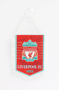 Вымпел Liverpool на присоске 8х12 см