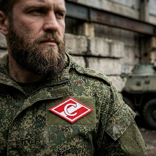 Нашивка Спартак Ромб на липучке