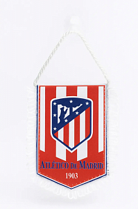 Вымпел Atletico Madrid на присоске 8х12 см