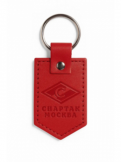 Кожаный брелок «Спартак» Красный