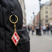 БРЕЛОК СПАРТАК МОСКВА РОМБ