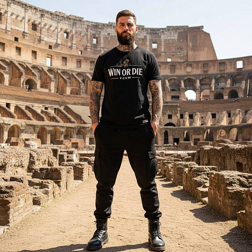 ФУТБОЛКА WIN OR DIE ЧЁРНАЯ