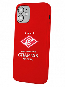 Силиконовый чехол для Apple iPhone 12 mini Футбольная команда Спартак