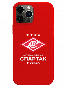 Силиконовый чехол для Apple iPhone 13 Pro Max Футбольная команда Спартак
