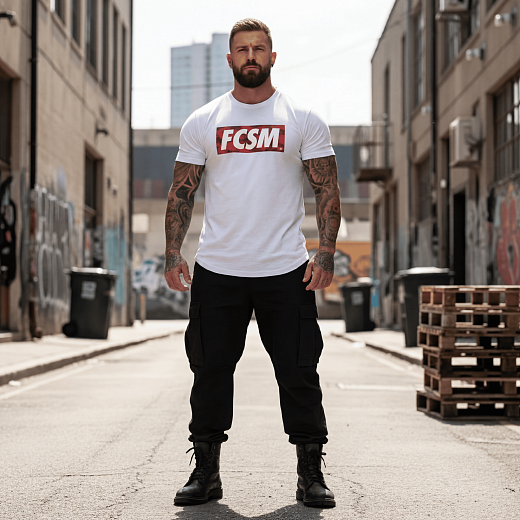 Футболка Спартак FCSM CAMO Белая