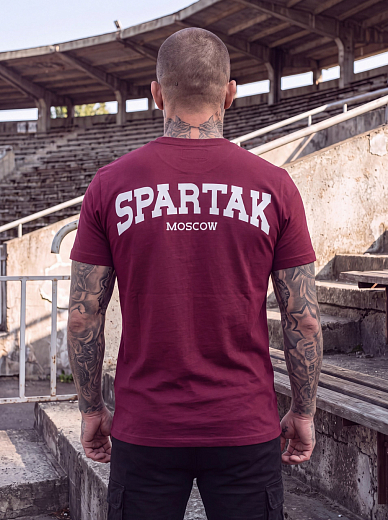 Футболка Spartak Moscow Ромб малый бордовая